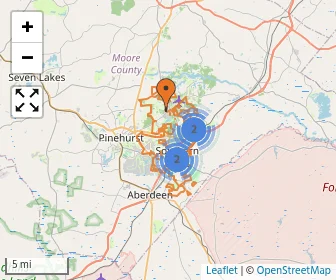 Area schools map